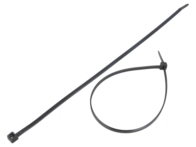 Kabelbinder; L: 300mm; W: 4,8mm; polyamide; 333N; zwart; Ømax: 83mm Kabelbinder; L: 300mm; W: 4,8mm; polyamide; 333N; zwart; Ømax: 83mm